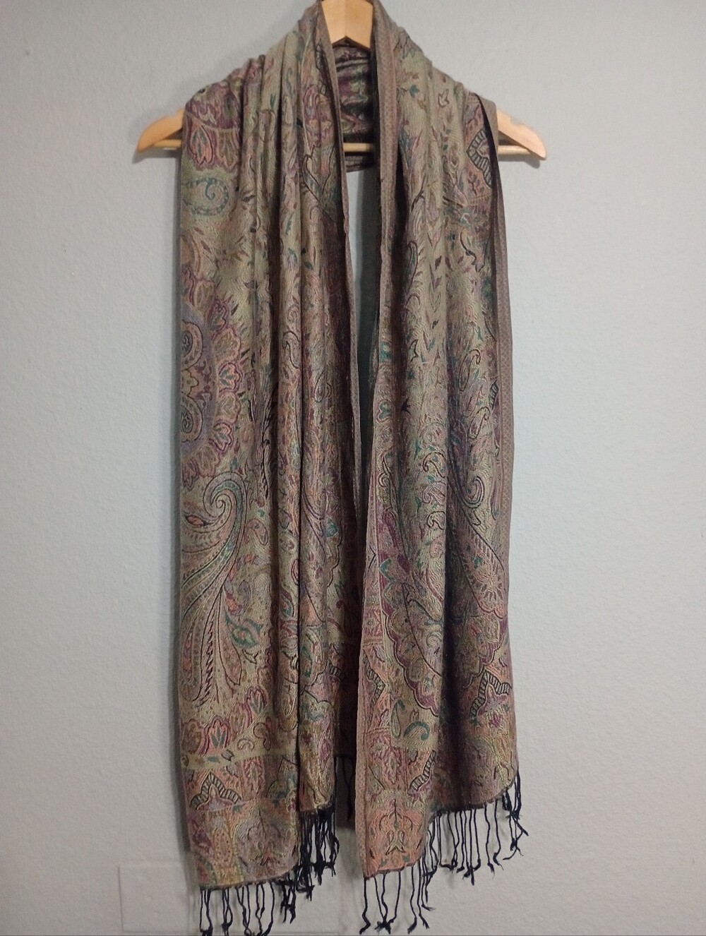 Lorenzo Cana Washable Silk Paisley Print Scarf